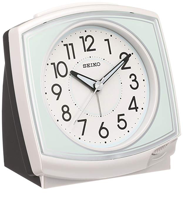 SEIKO CLOCK ( Seiko clock ) Standard analog quartz alarm clock angle ( white ) KR891W