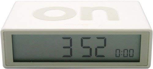 Lexon Flip On/Off Alarm Clock (White)