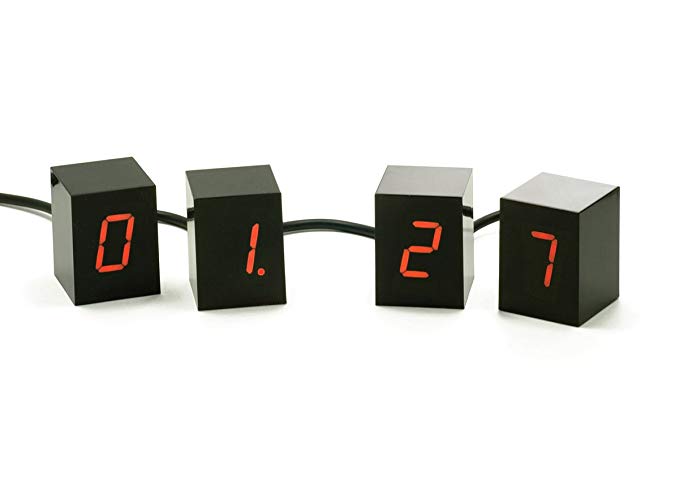 Areaware Numbers Clock with Red LED