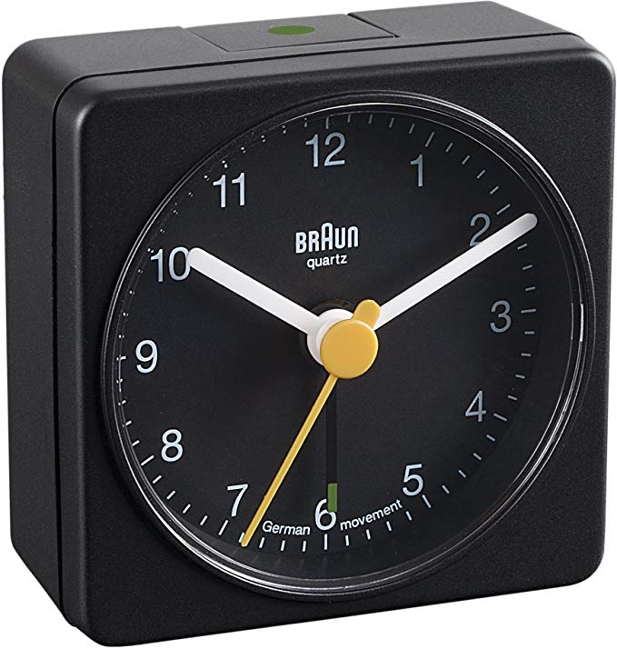 Braun BNC002 Classic Travel Alarm Clock, Black