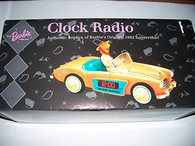 Barbie Clock Radio - Authentic Replica of Barbie's Original 1962 Convertible