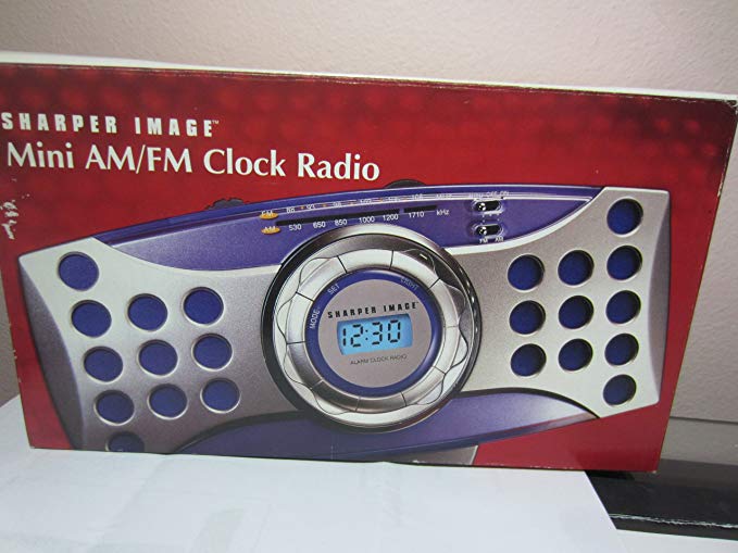 Sharper Image Mimi Digital Am/fm Clock Radio Alarm Gm107