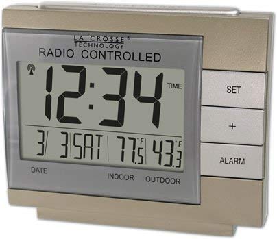 La Crosse Technology WS-8054U Wireless Digital Atomic Alarm clock with Indoor/Outdoor Temperature