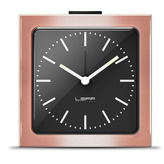 alarm clock block copper black index