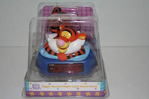 Disney's Winnie the Pooh Tigger Musical Night-Light Alarm Clock