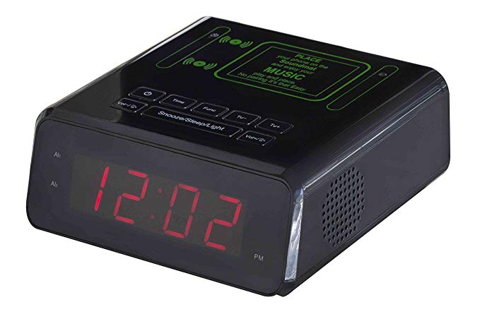 Modernhome Induction Speaker Alarm Clock and Charging Station