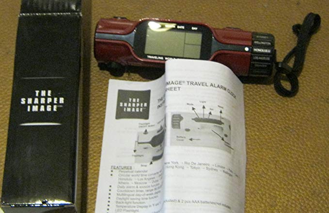 The Sharper Image Travel Alarm Clock